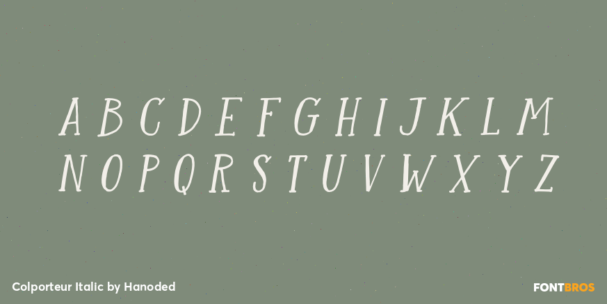 Colporteur Italic Font Poster #1