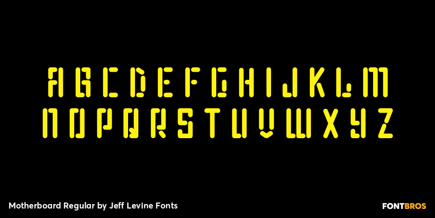Motherboard Regular Font Poster #3