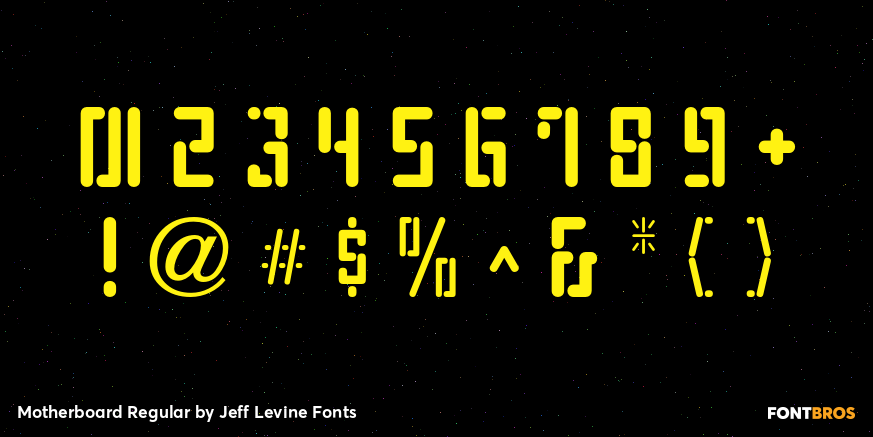 Motherboard Regular Font Poster #4