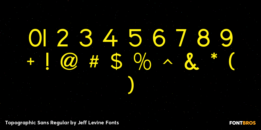 Topographic Sans Regular Font Poster #4