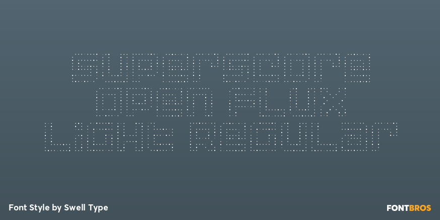 Superscore Open Flux Light Regular Poster