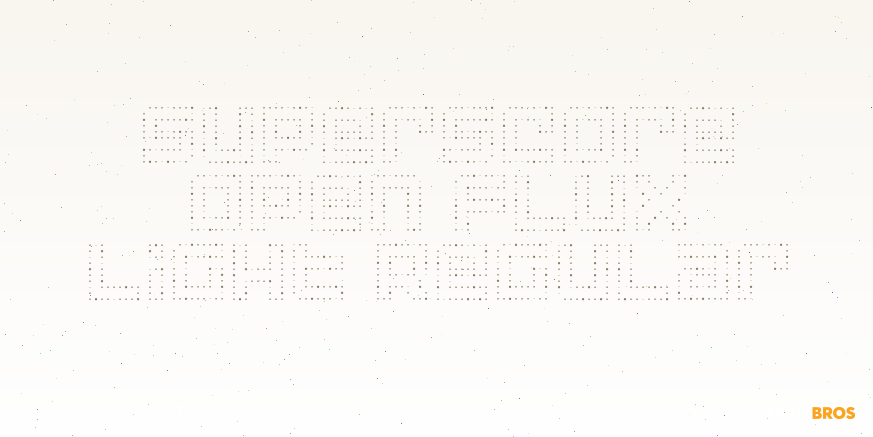 Superscore Open Flux Light Regular Poster