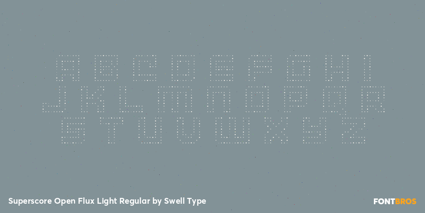 Superscore Open Flux Light Regular Font Poster #2
