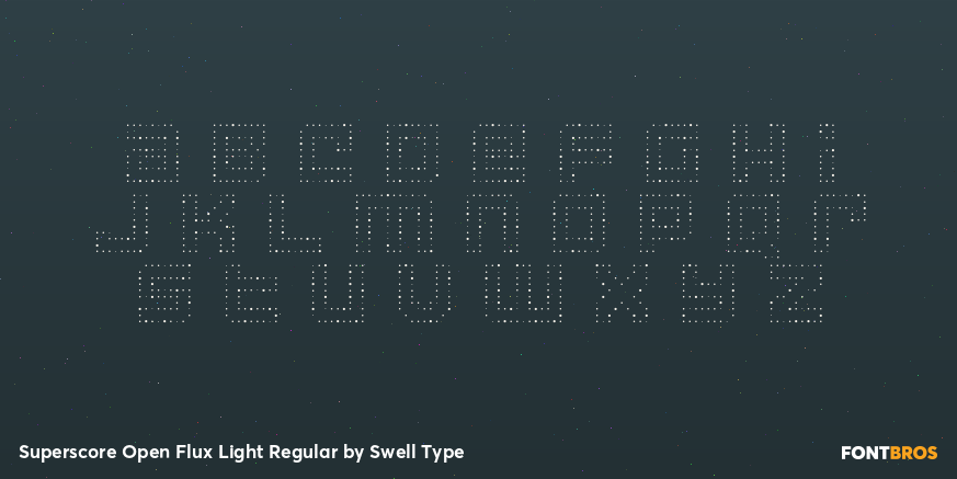 Superscore Open Flux Light Regular Font Poster #3