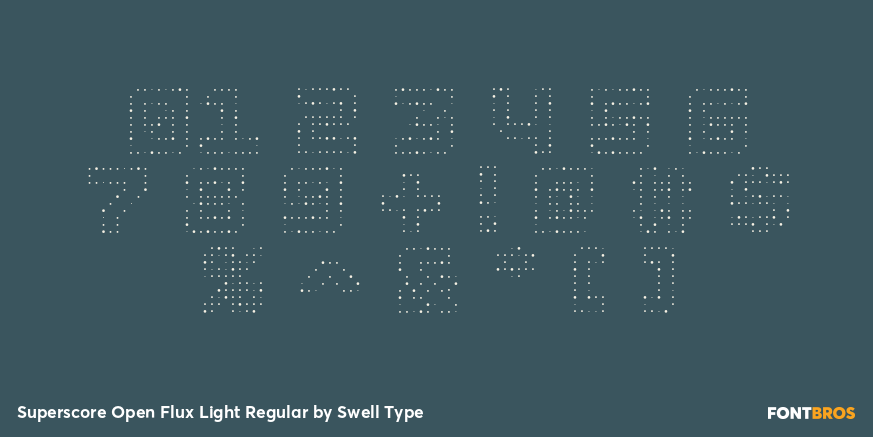 Superscore Open Flux Light Regular Font Poster #4