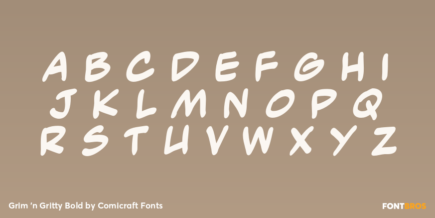 Grim 'n Gritty Bold Font Poster #3