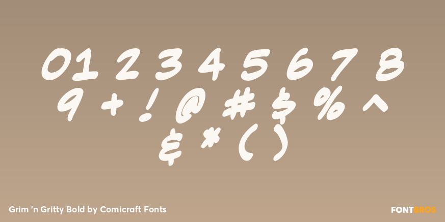 Grim 'n Gritty Bold Font Poster #4