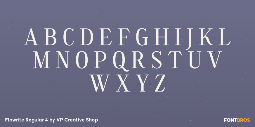 Flowrite Regular 4 Font Poster #2