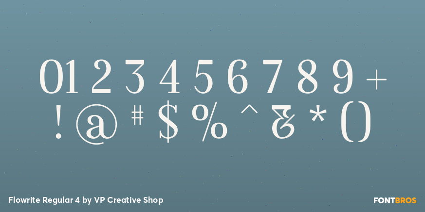 Flowrite Regular 4 Font Poster #4