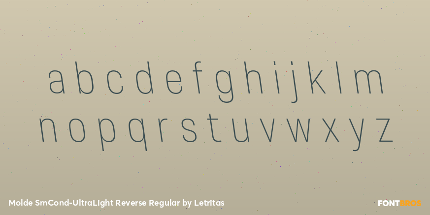 Molde SmCond-UltraLight Reverse Regular Font Poster #3
