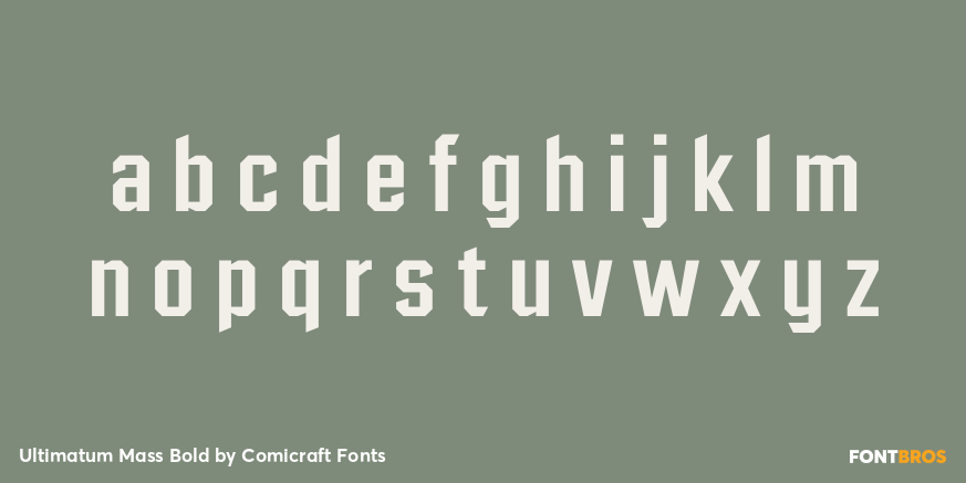 Ultimatum Mass Bold Font Poster #3