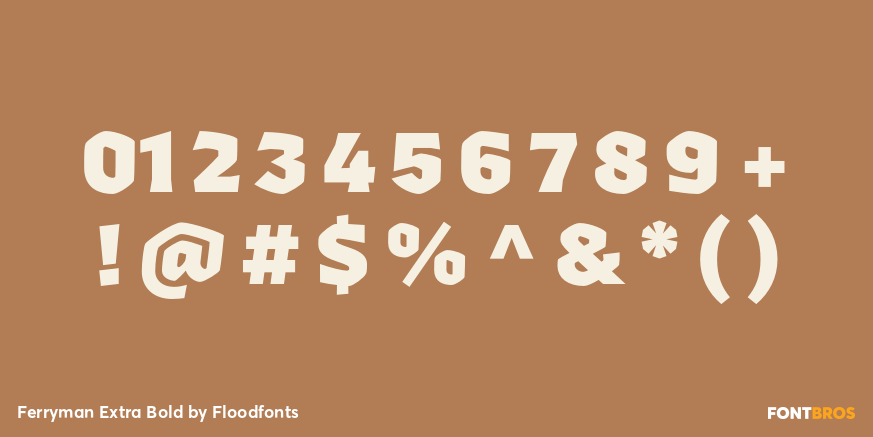 Ferryman Extra Bold Font Poster #4