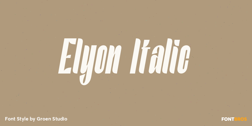 Elyon Italic Poster