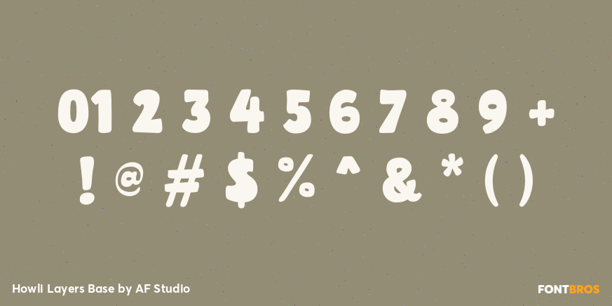 Howli Layers Base Font Poster #4