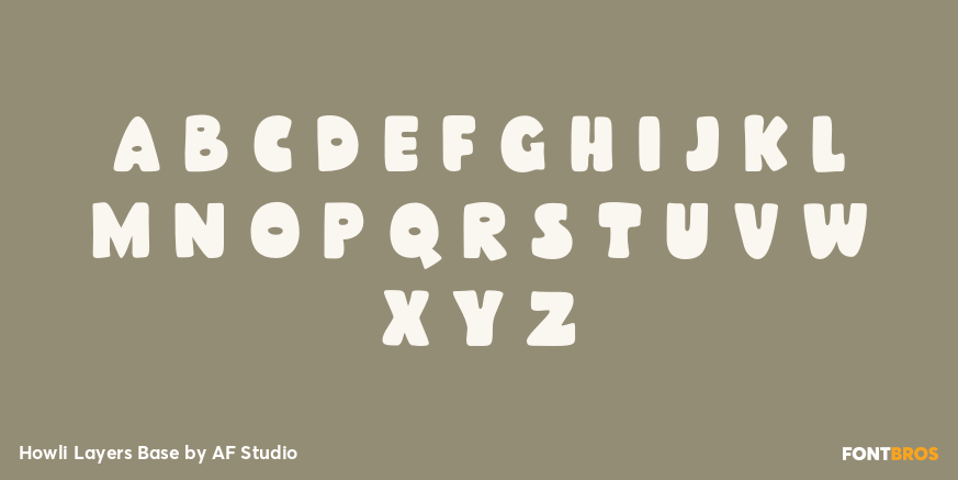Howli Layers Base Font Poster #2