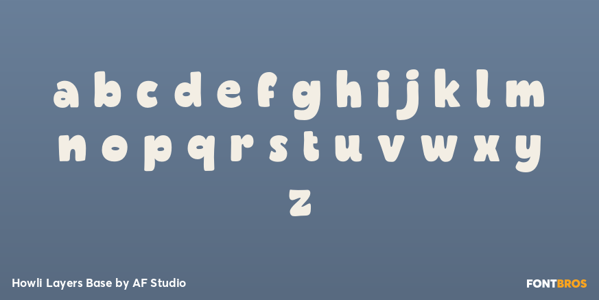Howli Layers Base Font Poster #3