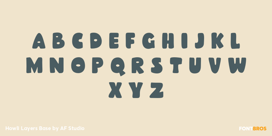 Howli Layers Base Font Poster #2