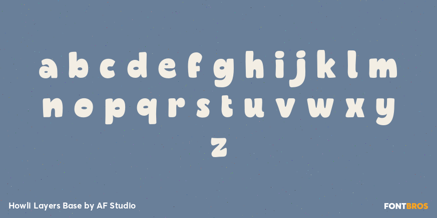 Howli Layers Base Font Poster #3