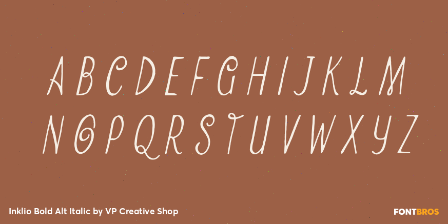 Inklio Bold Alt Italic Font Poster #2