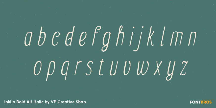 Inklio Bold Alt Italic Font Poster #3