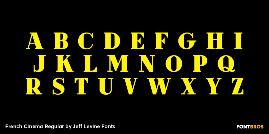 French Cinema Regular Font Poster #1