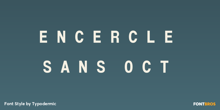 Encercle Sans OCT Font Poster #1
