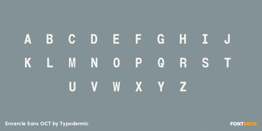 Encercle Sans OCT Font Poster #2