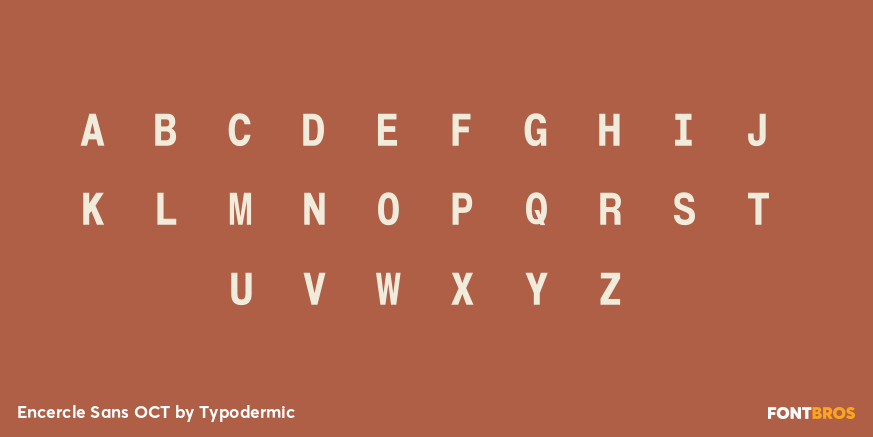 Encercle Sans OCT Font Poster #3