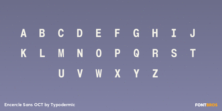 Encercle Sans OCT Font Poster #1