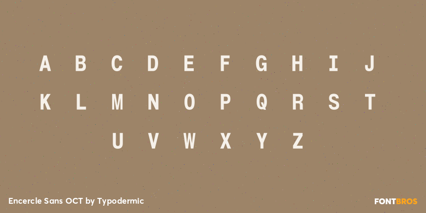 Encercle Sans OCT Font Poster #1