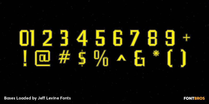 Bases Loaded Font Poster #4