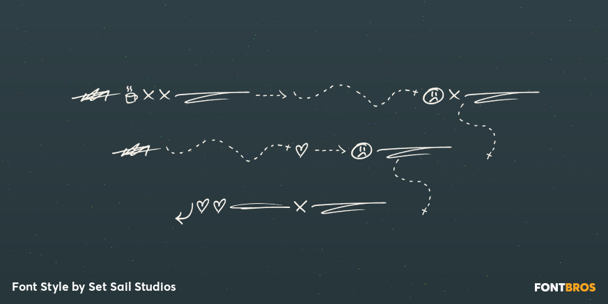 Summertime Stories Doodles Font Poster #1