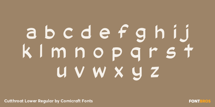 Cutthroat Lower Regular Font Poster #3