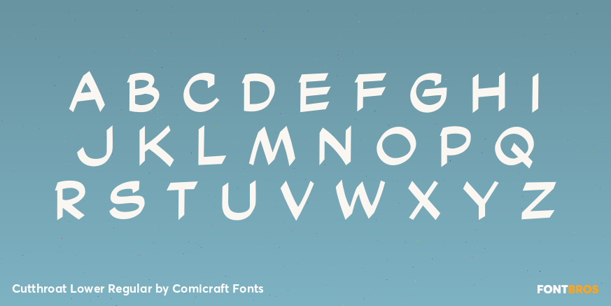Cutthroat Lower Regular Font Poster #2