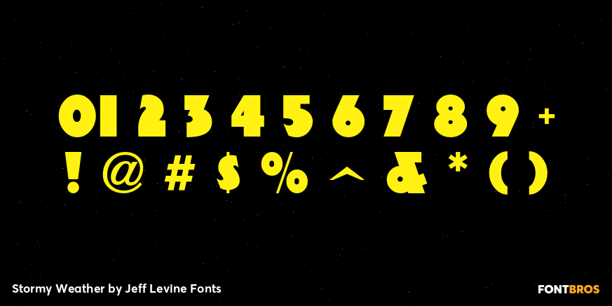 Stormy Weather Font Poster #1