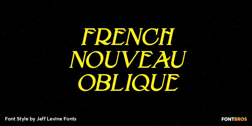 French Nouveau Oblique Poster