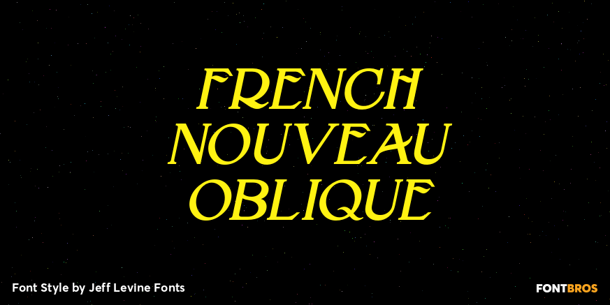 French Nouveau Oblique Poster