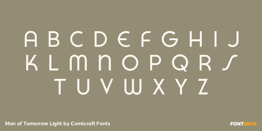 Man of Tomorrow Light Font Poster #3