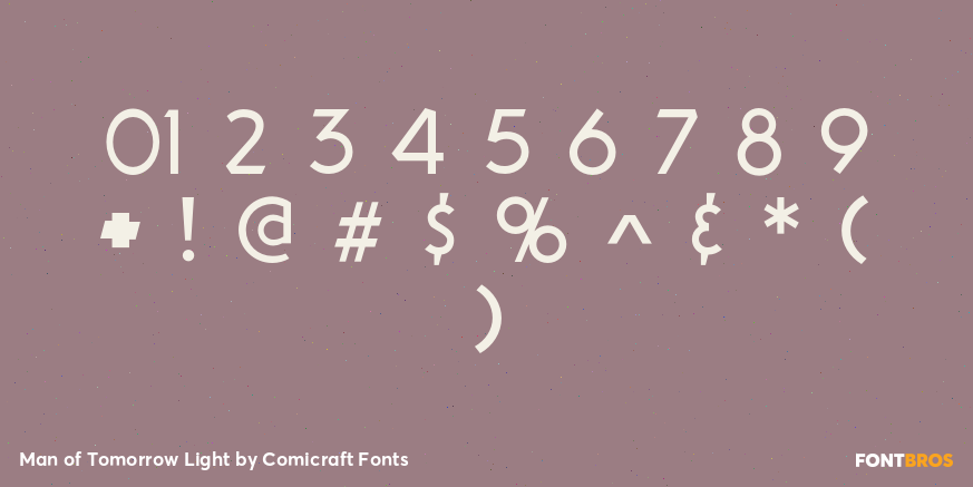 Man of Tomorrow Light Font Poster #4