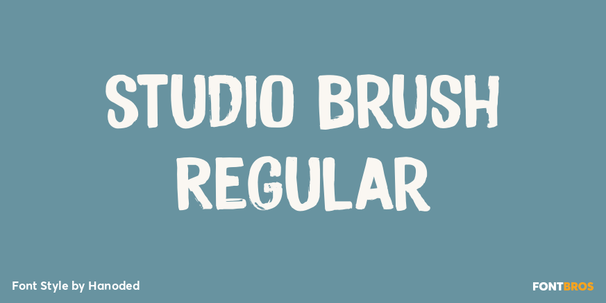 Studio Brush Regular Poster