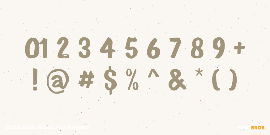 Studio Brush Regular Font Poster #1