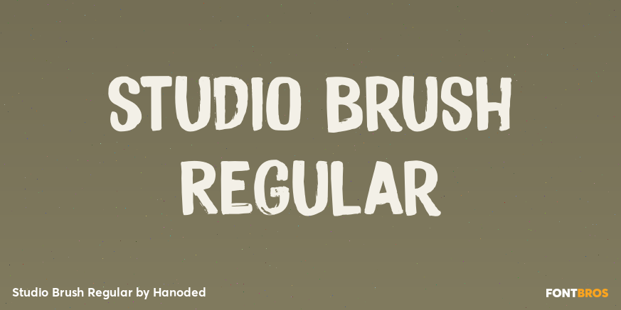 Studio Brush Regular Poster