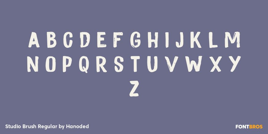 Studio Brush Regular Font Poster #3