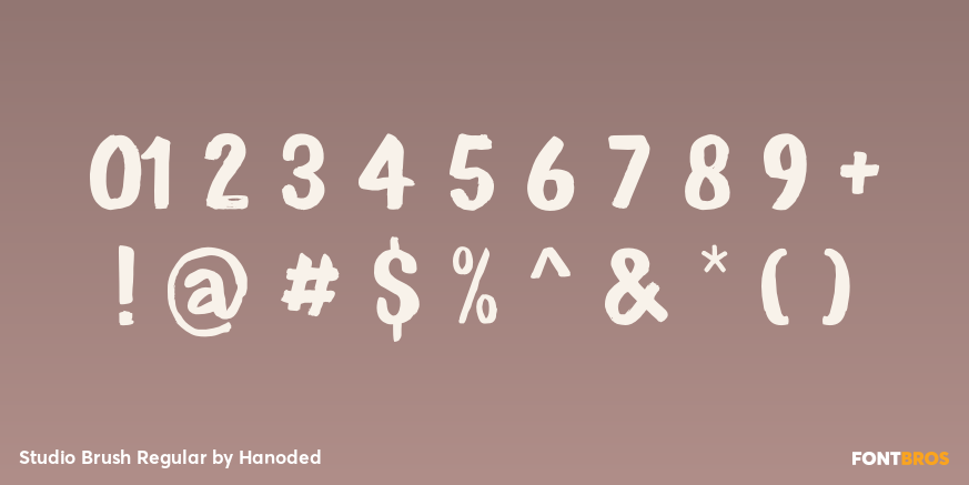 Studio Brush Regular Font Poster #4