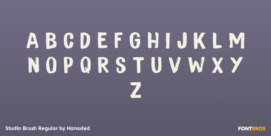 Studio Brush Regular Font Poster #1