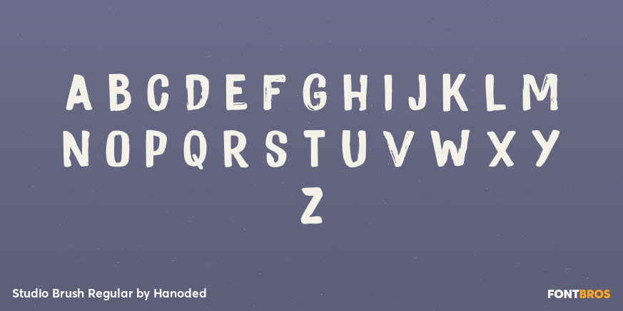 Studio Brush Regular Font Poster #1