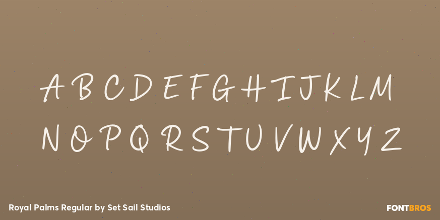 Royal Palms Regular Font Poster #2