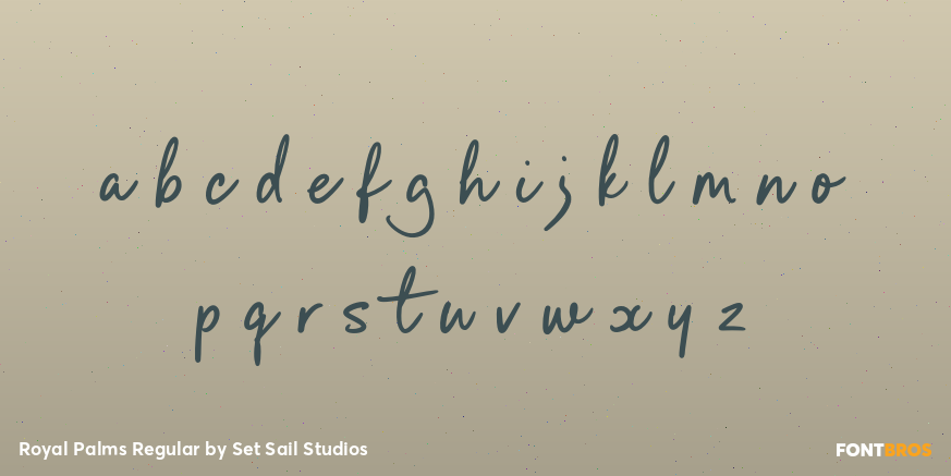 Royal Palms Regular Font Poster #3