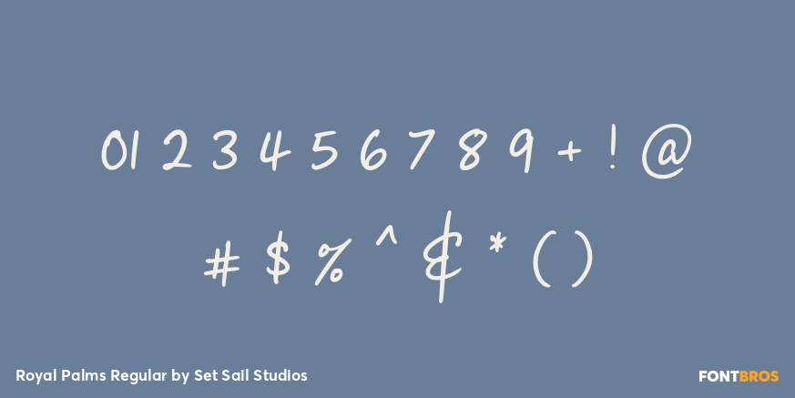 Royal Palms Regular Font Poster #4