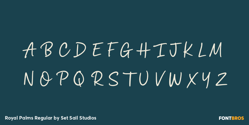 Royal Palms Regular Font Poster #1